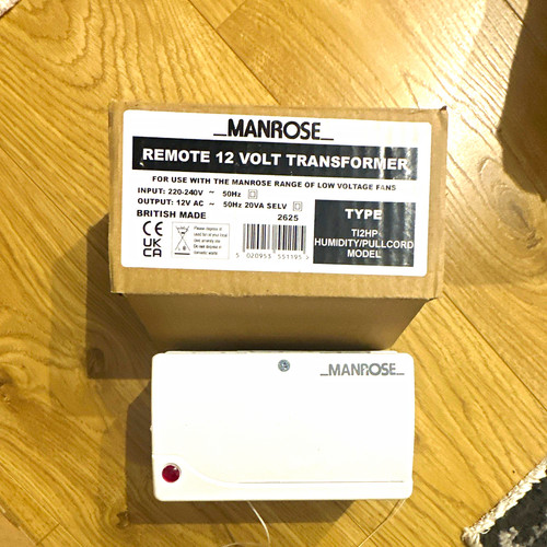 Manrose t12hp remote 12v - manrose,